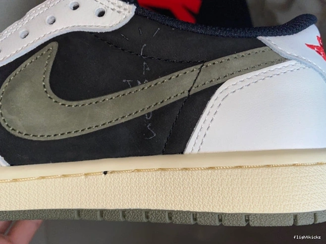 Olive Air Low WMNS 1 Jordan OG x Scott Travis DZ4137-106 0821